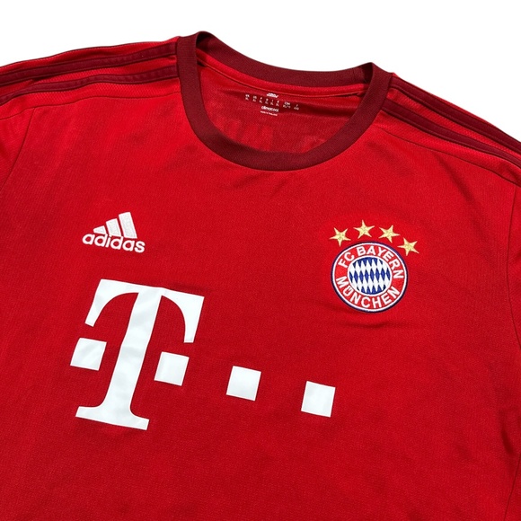 Adidas Bayern Munich 2015 2016 Red Home Soccer Jersey Mens XL - Picture 3 of 14